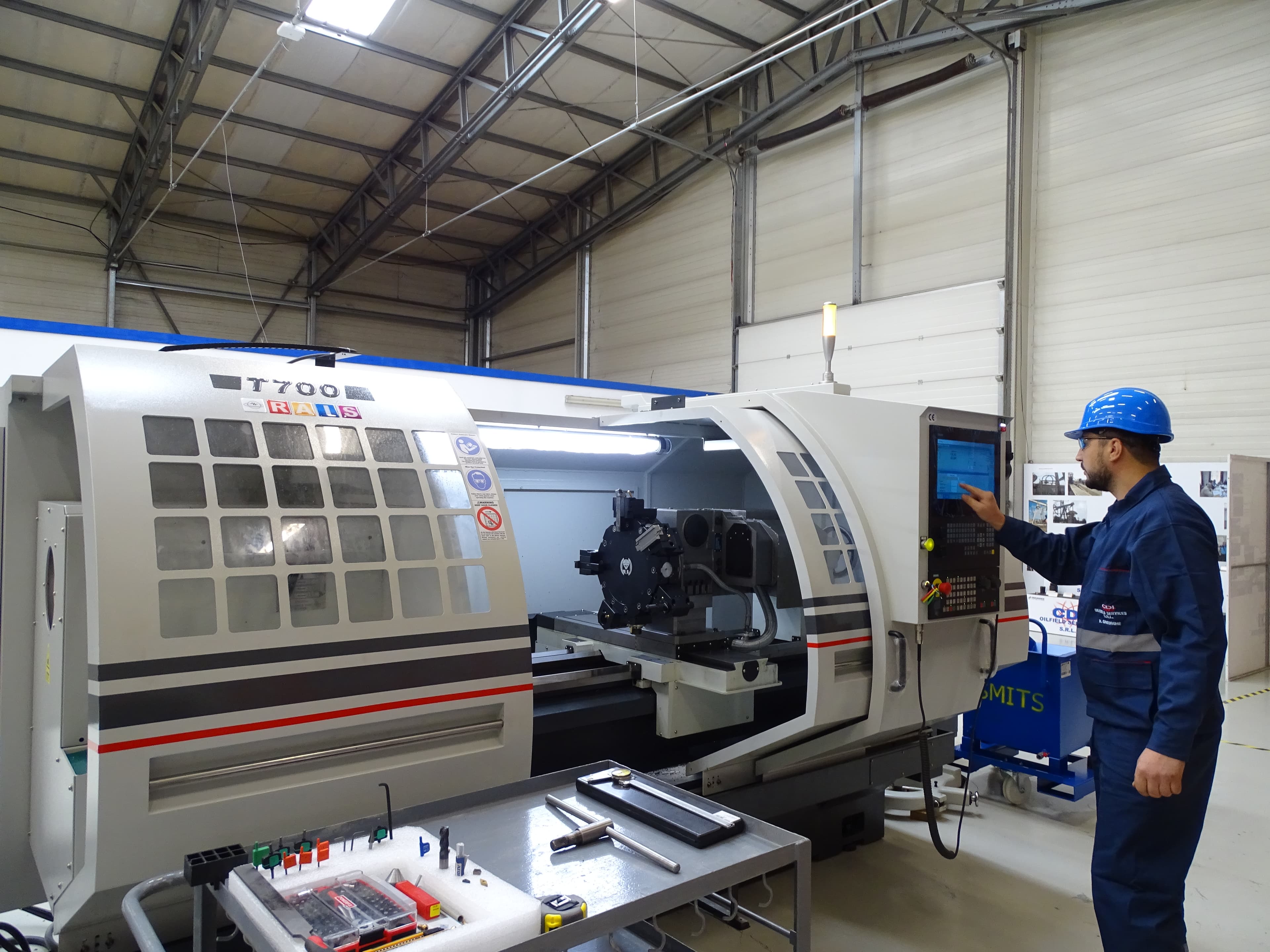 CNC machining in the Brazi workshop